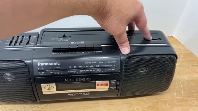 Panasonic RX-FS450 boom box ghetto blaster jam box demo смотреть онлайн