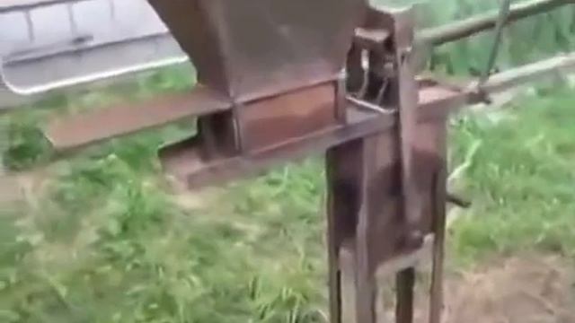 Простой станок для изготовления кирпича своими руками смотреть онлайн