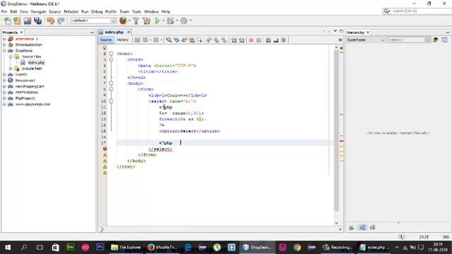 PHP Tutorials: Display Data From Database into Drop Down List using Php MySqli [ Part -3] смотреть онлайн