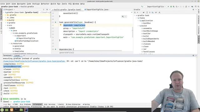 Gradle Plugin a Custom Task to the build flow смотреть онлайн