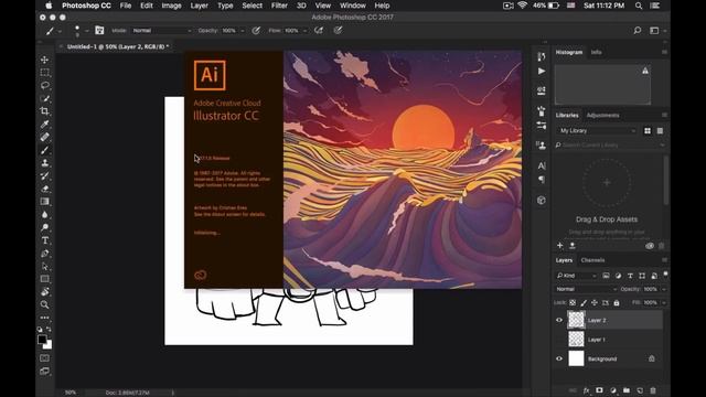 How I create a character design | Photoshop and illustrator Tutorial смотреть онлайн