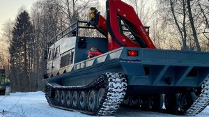 Флагманский МТЛБ-у c крано-манипуляторной установкой / ГИРТЕК