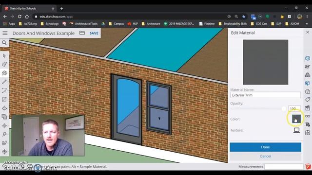 How To Easily Change Window and Door Colors in Sketchup смотреть онлайн