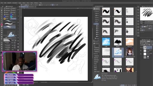 Clip studio paint brushes how to download free brushes смотреть онлайн