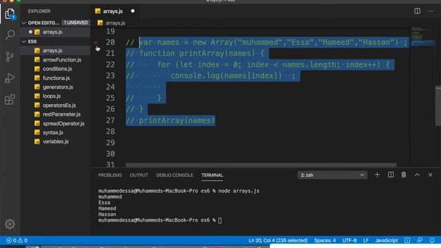 30 JavaScript ES6 | Passing Array to function смотреть онлайн