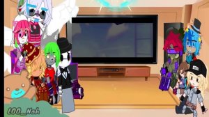 Security Breach react to every Freddy and Bonnie in a nutshell [not original] // FNAF Gacha Club