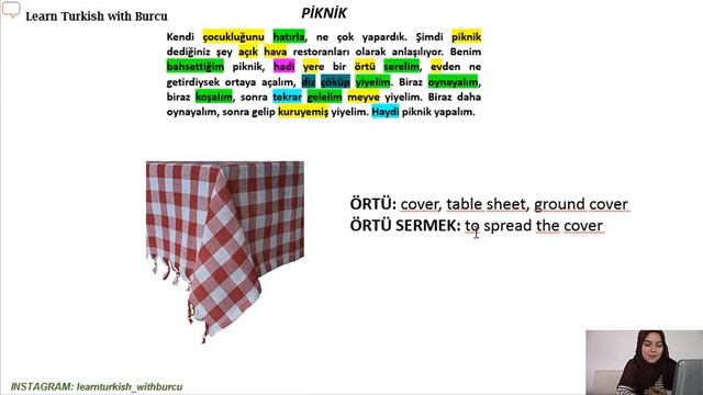 Learn Turkish Words In A Reading Passage | Turkish Reading Exercise