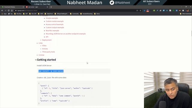 Setting up you local JSON server смотреть онлайн