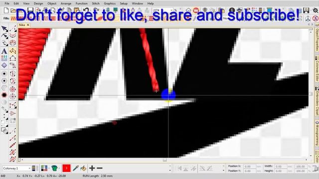 How to Digitize Nike Embroidery logo, смотреть онлайн
