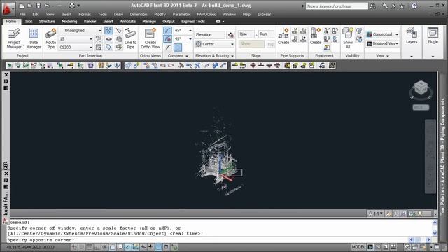 Loading Scan Data Into AutoCAD Plant 3D 2010 смотреть онлайн