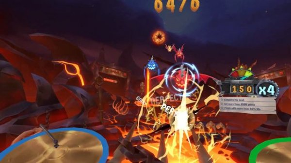 Drums Rock VR Gameplay / HTC VIVE / Test your drum skills