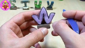 Часть 3 - АЛФАВИТ Лора от S до Z. Лепка из пластилина. Лепим буквы из пластилина STUVWXYZ | Авипи