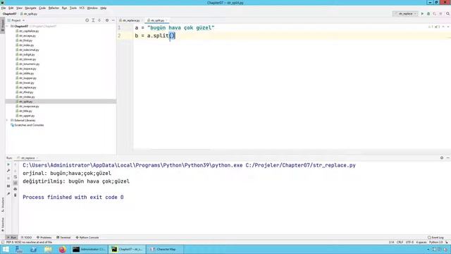 Python 3 Dersleri 68 - Metin Fonksiyonları - split Fonksiyonu смотреть онлайн