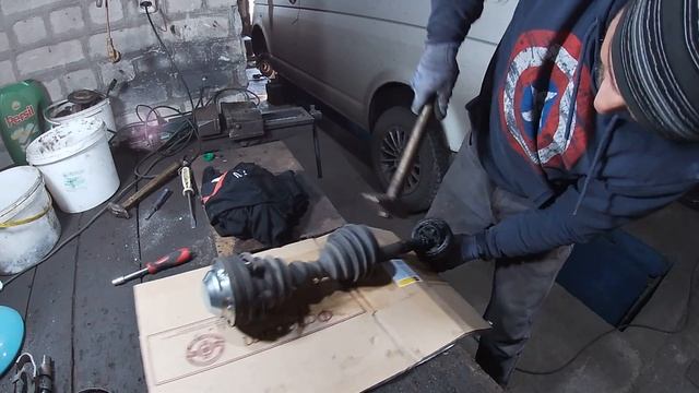 Замена наружного шруса Фольксваген (Volkswagen)Т5