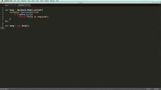Backbone js Tutorial Part 3 Backbone js Models Model Validation смотреть онлайн