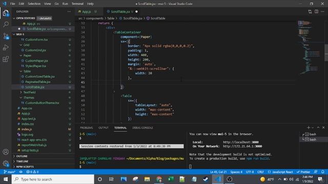 How to Use WebKit with Material-UI: Styling a Material-UI Table Scrollbar смотреть онлайн