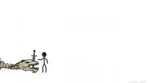 Дракон поедает человека|анимация