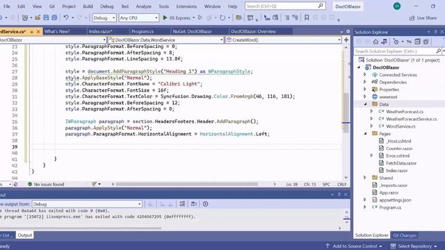 How to Create a Word Document Using Blazor Word (DocIO) Library смотреть онлайн
