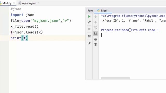 How to read Data from JSON File in Python | Python totorial lesson - 55 | Read and Write JSON file смотреть онлайн