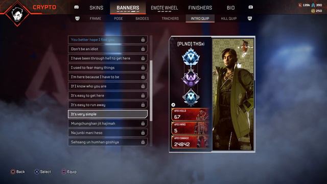 Pre Cross Progression - All Crypto Legend Cosmetics, Banner & Emotes - PS4 смотреть онлайн