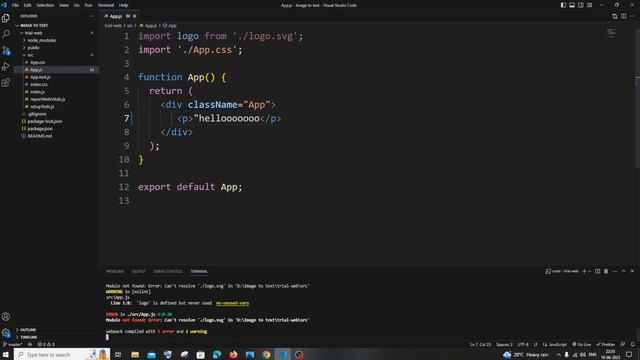 Module not found: Error: Can't resolve './logo.svg' in React JS SOLVED смотреть онлайн