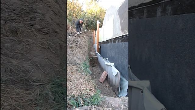 HobbitTerra - Drainage system for hobbit hole, part 2. Дренаж для гобітськоі хати (2021.09.05). смотреть онлайн