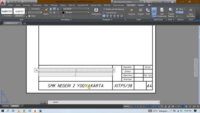 TUTORIAL AUTOCAD 3D MENYIMPAN ETIKET, SETTING LAYOUT, DAN VIEWBASE BENDA 3D смотреть онлайн
