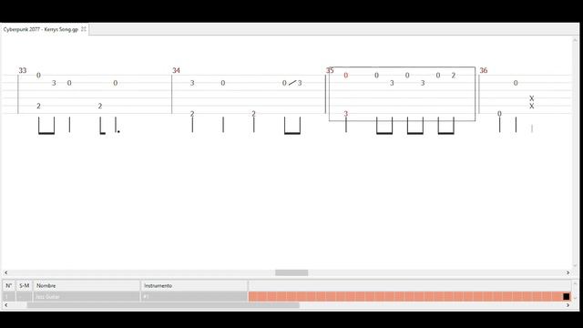 Cyberpunk 2077 - Kerrys Song GUITAR  TABS