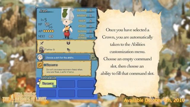 Final Fantasy : The 4 Heroes of Light - Crown System Video смотреть онлайн