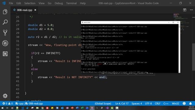 C++2a Standard: Error Handling in Floating-Point Arithmetic (008) смотреть онлайн