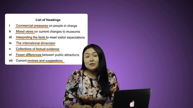 Matching heading question type смотреть онлайн