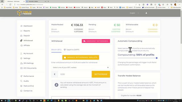 Yield Nodes Withdrawal Proof - Masternoding Passive Income смотреть онлайн