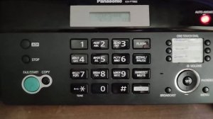 на поверка факсимильного аппарата , факса panasonic kx-ft982