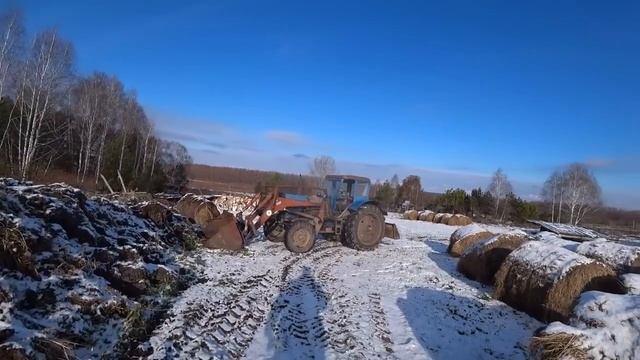 Сено, подготовка к зиме. Деревня Окунево сельская жизнь. смотреть онлайн