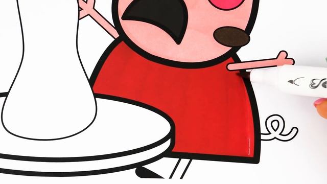 Bath Song | Nursery Rhymes for Kids and Babies | Peppa Pig Coloring Pages смотреть онлайн