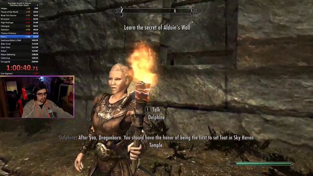FASTEST SPEEDRUN EVER? Insane Time Saves on Skyrim Glitchless Mainquest смотреть онлайн