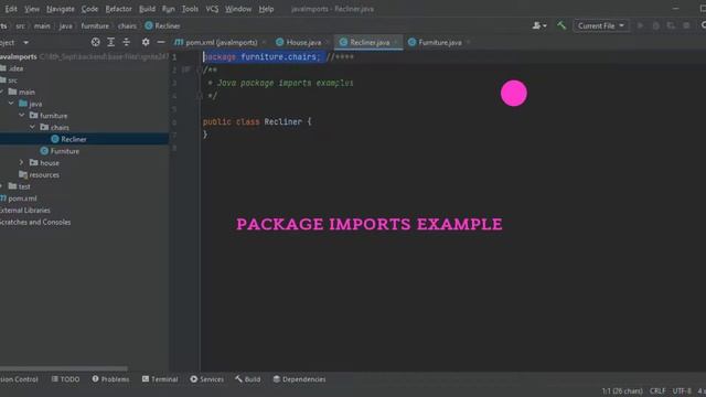 java package imports example смотреть онлайн