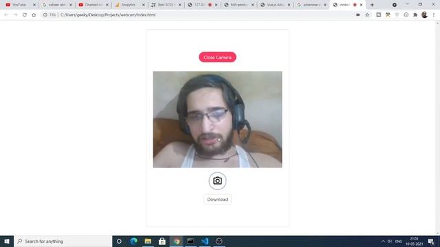 Vue.js Adsense Earning Money Webcam Camera Selfie Capture Online Web App For Sale in Browser смотреть онлайн