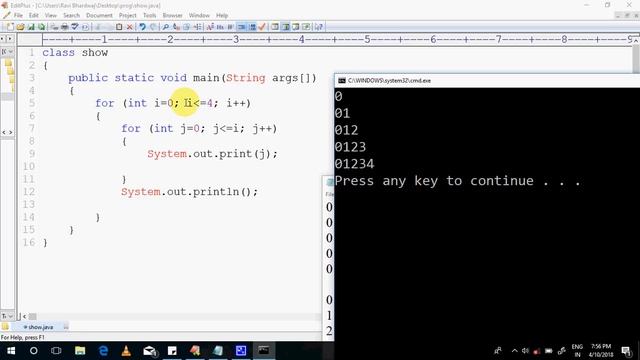 Nested Loop in java смотреть онлайн