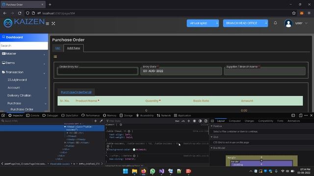 Modify CSS Style in Kaizen Framework. Low Code Platform. смотреть онлайн