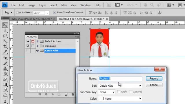 Cara Mudah Cetak Pas Foto Dengan Photoshop смотреть онлайн