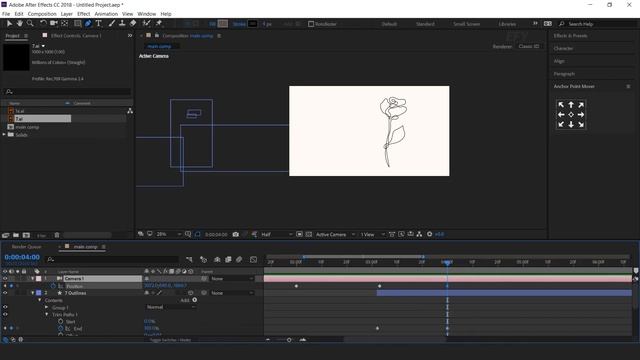 Modern Line Art Animation | After Effects Tutorial | Effect For You смотреть онлайн