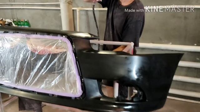 Как покрасить бампер. Китайский. Новый. смотреть онлайн