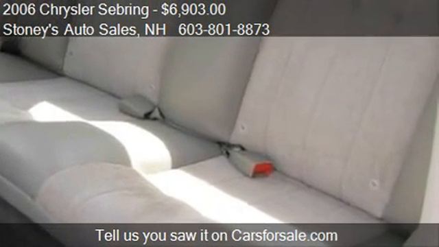 2006 Chrysler Sebring Touring Convertible - for sale in Milf смотреть онлайн