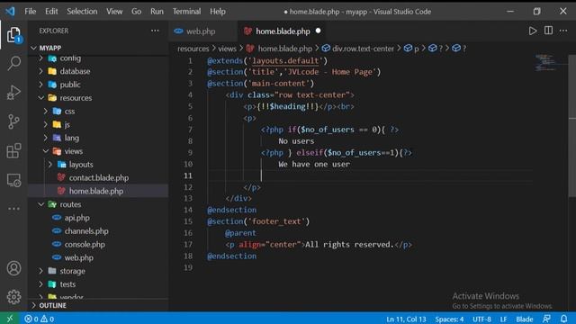 Laravel 8 in Tamil - 15 - Blade Conditional Statements and Echo смотреть онлайн