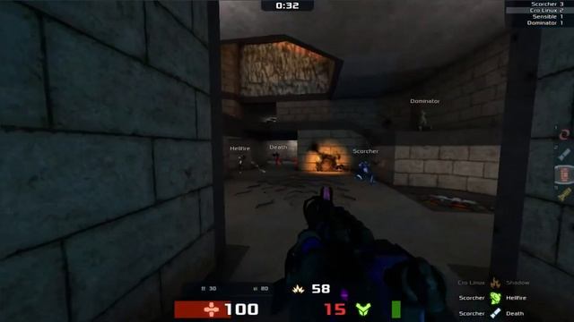 Xonotic Game on Linux Super Kill смотреть онлайн