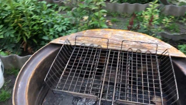 Дачный мангал из диска колеса. смотреть онлайн