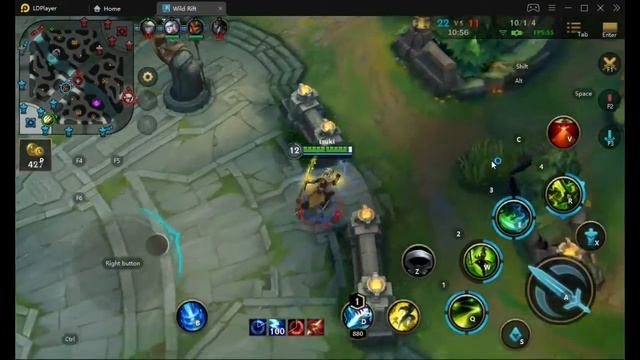 Wild Rift - (Master Yi) LDPlayer gameplay 20+ kills Ranked using mouse and keyboard смотреть онлайн