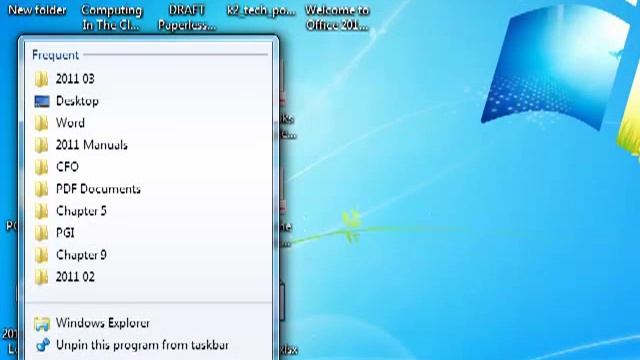 Pinning a Folder to the Explorer Jump List in Windows 7.mp4 смотреть онлайн
