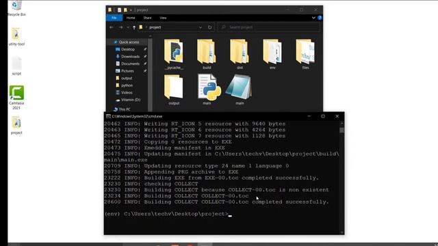 How to convert python file to exe using Pyinstaller | Convert Python file to exe смотреть онлайн